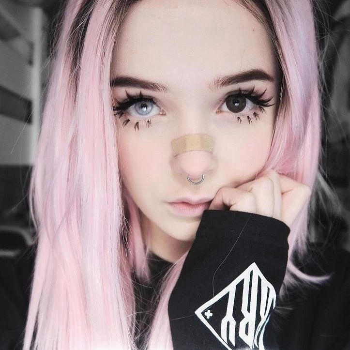 Cute Beautiful Pinterest Girl with pink hair. by Goddessgg on DeviantArt