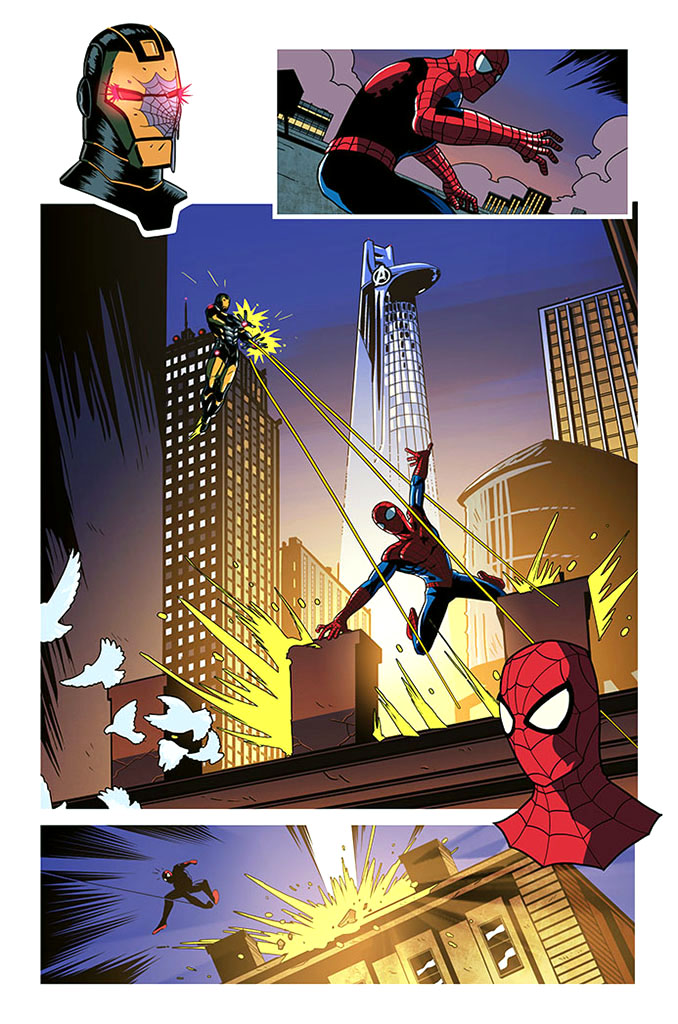 Spiderman Sample Page