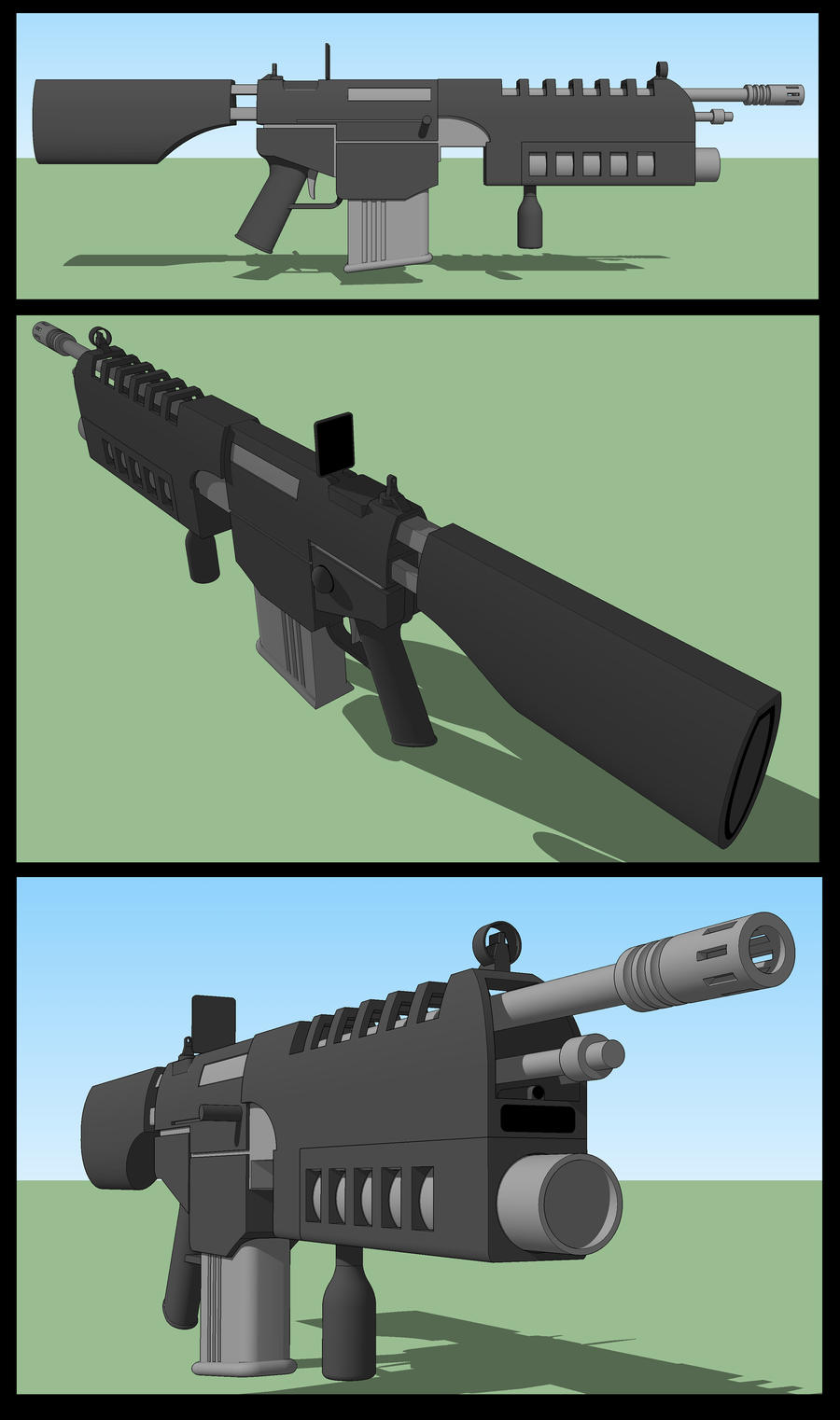 Integrated Heavy Battle Rifle by bassfiend on DeviantArt