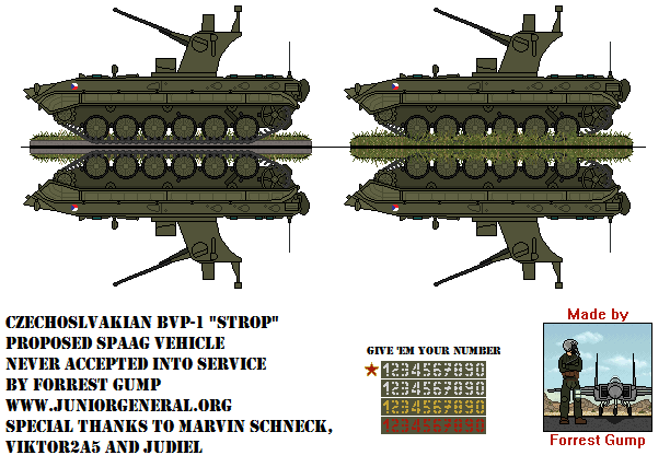 Czechoslovakian bvp-1 Strop-1 SPAAG