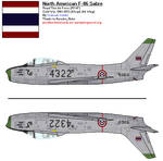 Royal Thai Air Force F-86 Sabre by Comradesoldat