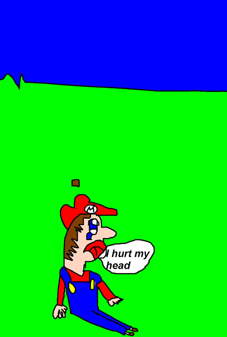 MARIO hurt his head by impmon99 on DeviantArt