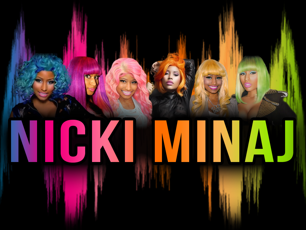 Nicki Minaj Rainbow Hair Wallpaper By 1mudkip88 On Deviantart
