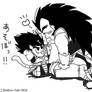 Chibi Veggie-Chan and Raditz