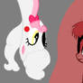 Mangle and Foxy ponies