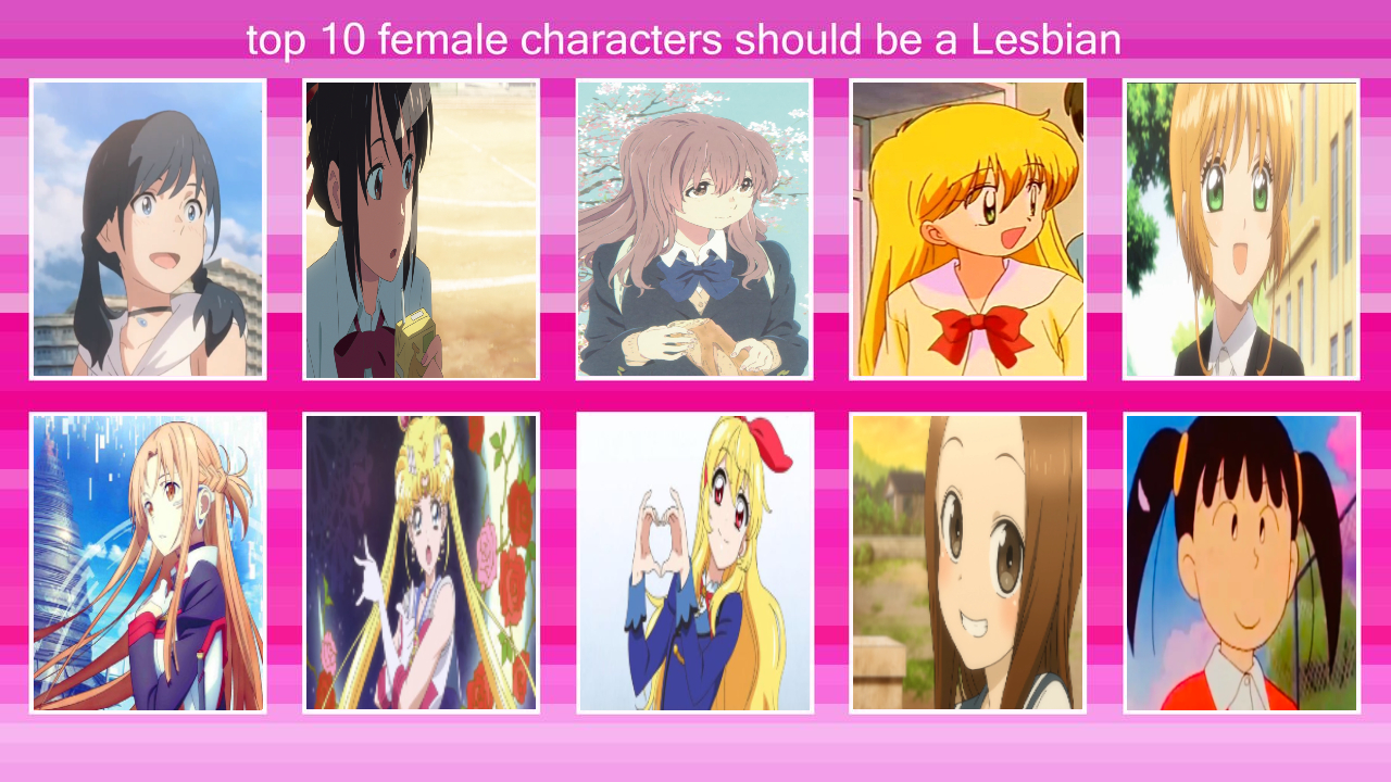 My Top 10 Female Characters Should Be A Lesbian by deadpool3451 on DeviantArt My Top 10 Female Characters Should Be A Lesbian by deadpool3451 on DeviantArt
