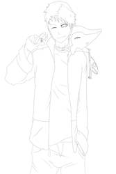 PKMN Trainer Amphi lineart