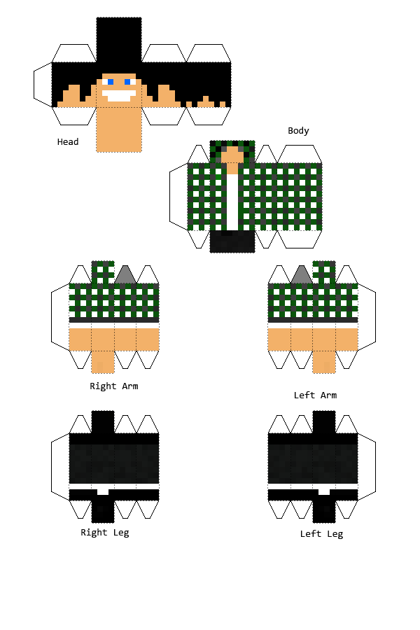 reZi - Minecraft Papercraft by Dziuu-MC on DeviantArt