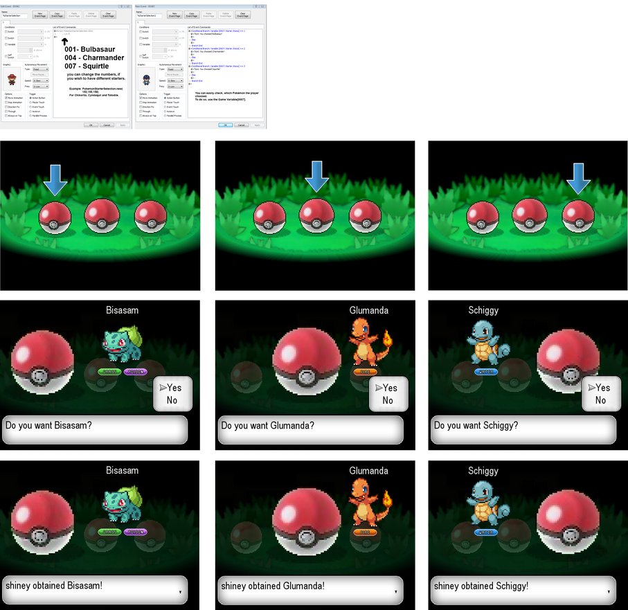 Choosing Pokemon Pokemon Starter Selection for Essentials - SCRIPT! by shiney570 on ...