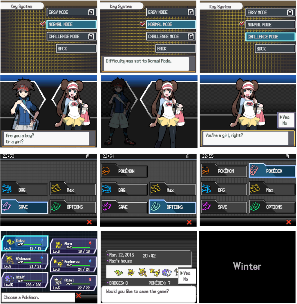 Pokemon Essentials BW2 Mod - First Screens by shiney570 on DeviantArt