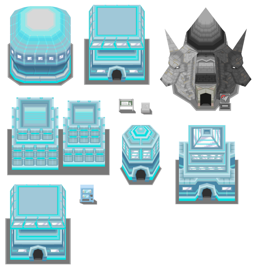 Pokemon Bw2 Opelucid City Buildings By Shiney570 On Deviantart