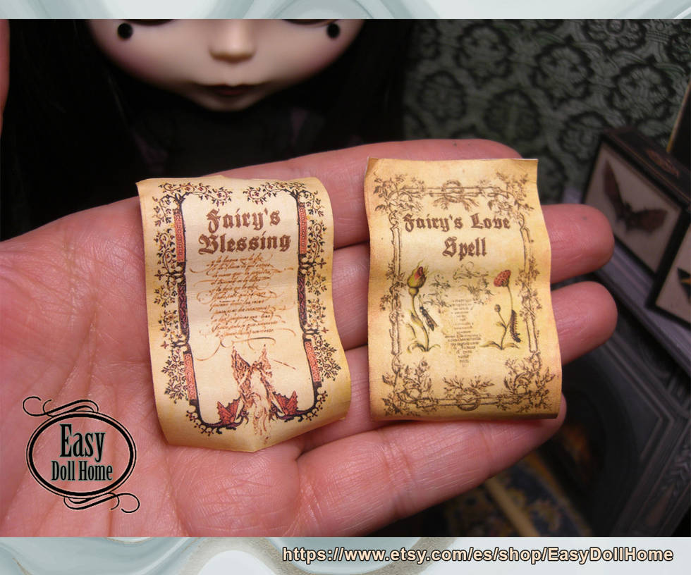 Printable miniature Magic scrolls, parchments. 01 by EasyDollHome on ...