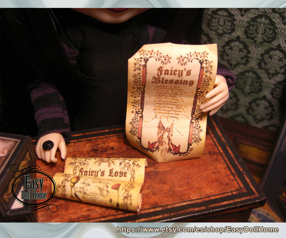 Printable miniature Magic scrolls, parchments. 02 by EasyDollHome on ...