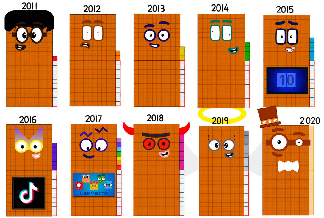 Numberblocks 2011 to 2020 from 21th century by Silviacat3 on DeviantArt