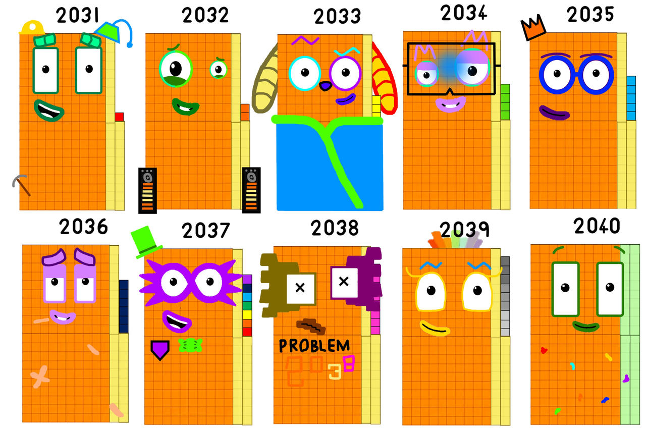 Numberblocks 2031 To 2040 From 21th Century By Silviacat3 On Deviantart