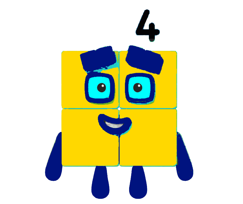 Four (Geometry Dash) - Cartoonblocks by Silviacat3 on DeviantArt