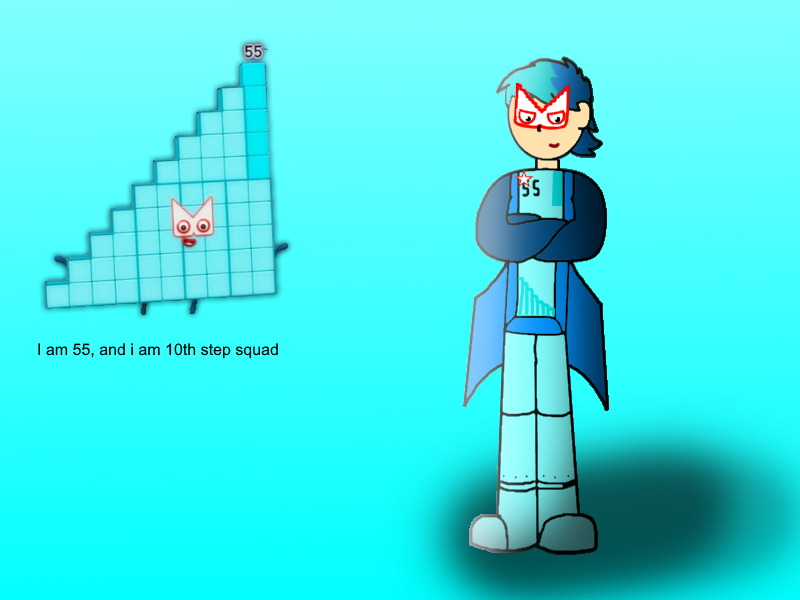 Numberblocks 55 humanized by Silviacat3 on DeviantArt