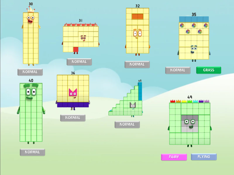 NumberBlocks Forty numberblocks-forty