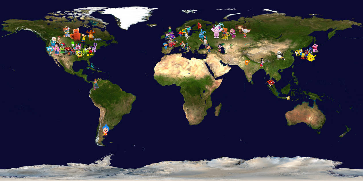 Deviantart Map Creators World of Map Cartoon characters v3 by Silviacat3 on DeviantArt