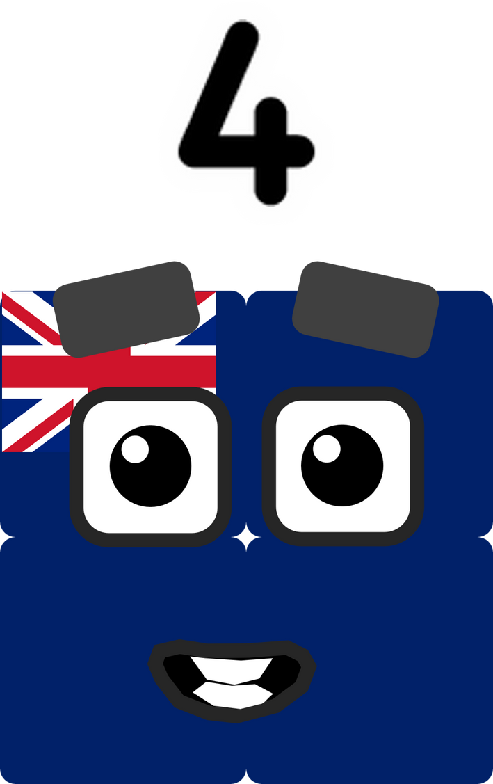 Numberblock 4 Blocks Numberblocks Four - CB Ashmore and Cartier Islands by Silviacat3 on ...