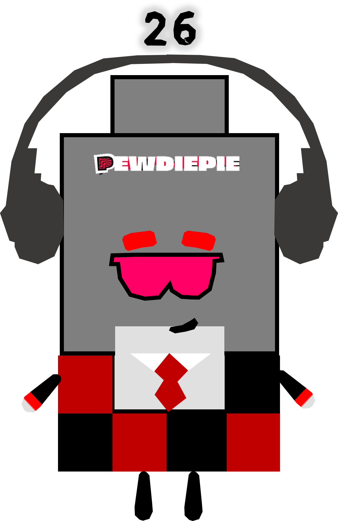 Numberblocks 26 - Cartoonblocks Pewdiepie by Silviacat3 on DeviantArt
