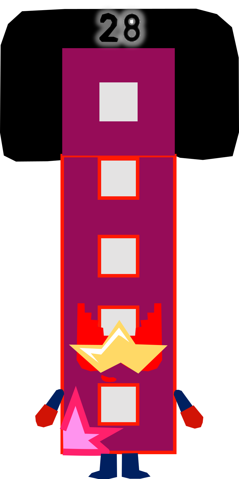 Numberblocks 28 - Cartoonblocks Garnet by Silviacat3 on DeviantArt