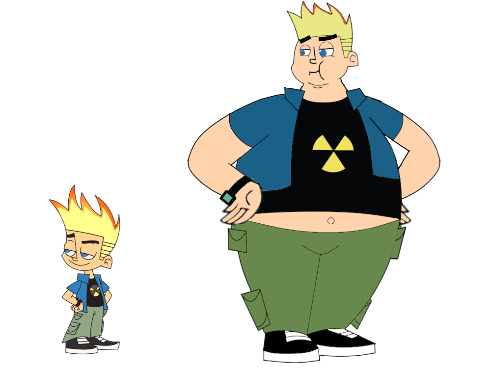 Fat Johnny Test Rapper Johnny Test Original and Weight Gained 2 by Silviacat3 on DeviantArt