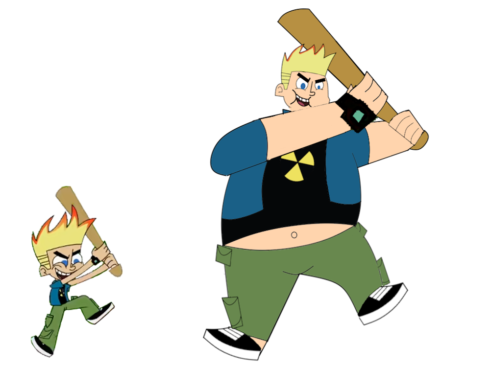 Fat Johnny Test Rapper Johnny Test Original and Weight Gained 3 by Silviacat3 on DeviantArt