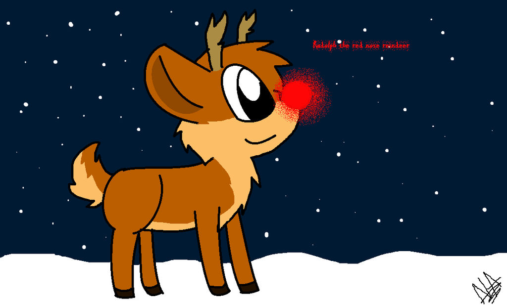 Rudolph the red nose reindeer by CreativeNia on DeviantArt