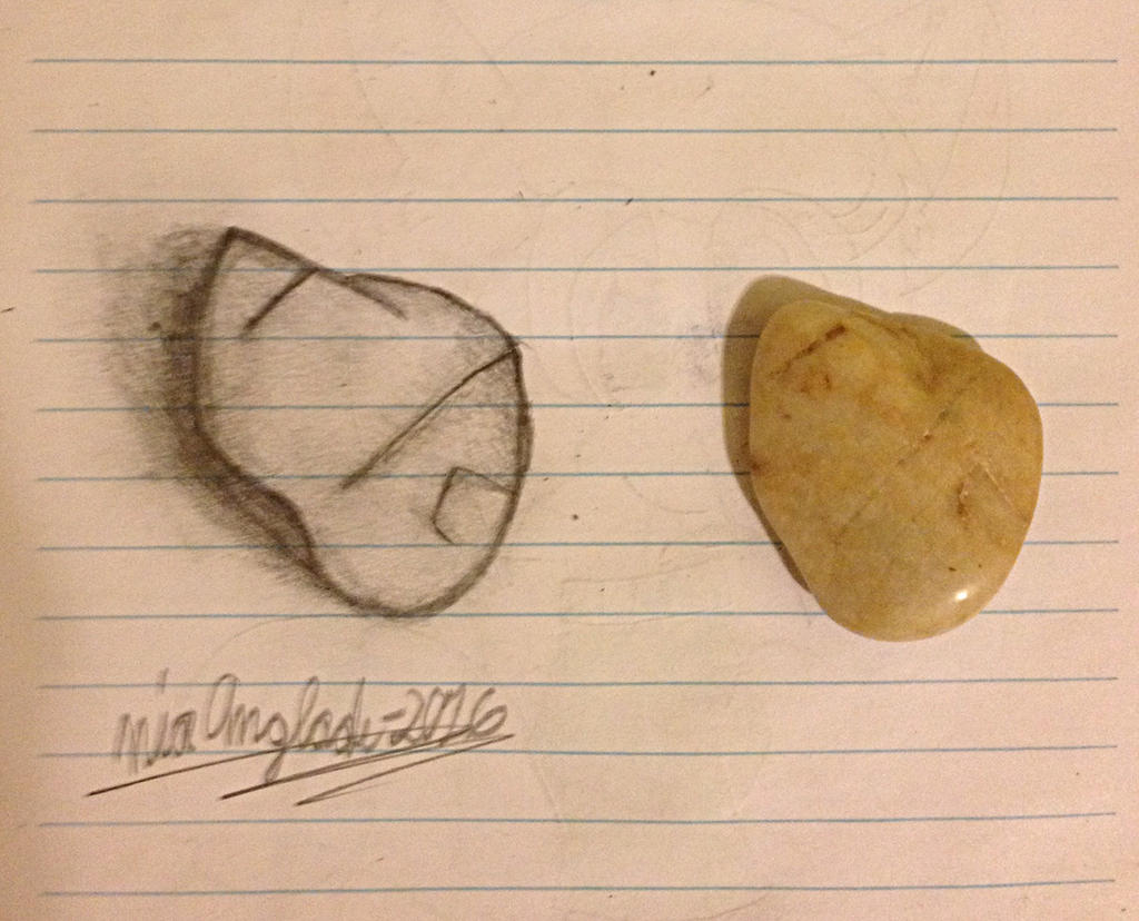 Shaded Rock vs Real Rock by CreativeNia on DeviantArt