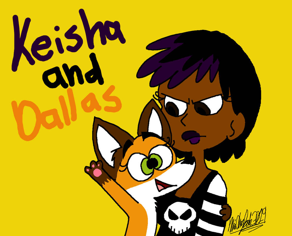Keisha Rants Design Keisha and Dallas illustration by CreativeNia on DeviantArt