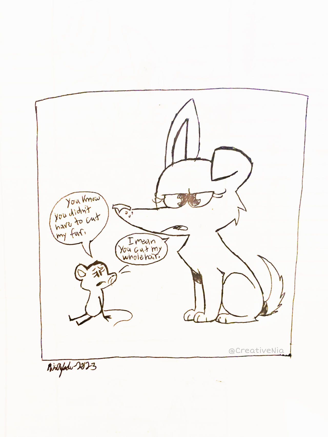 No hair aftermath by CreativeNia on DeviantArt