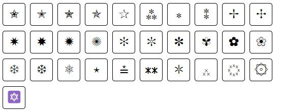 Star symbol copy and paste by Sophiawilliams0 on DeviantArt