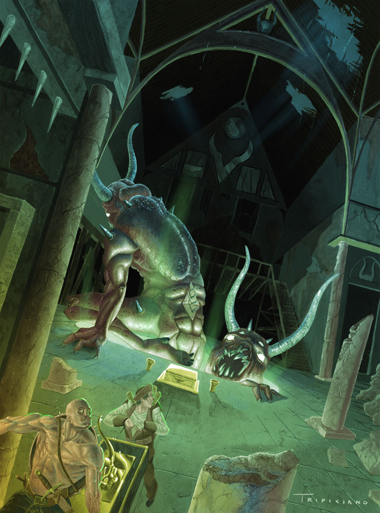 Ruined Temple of the Horned 1s by NickTrip