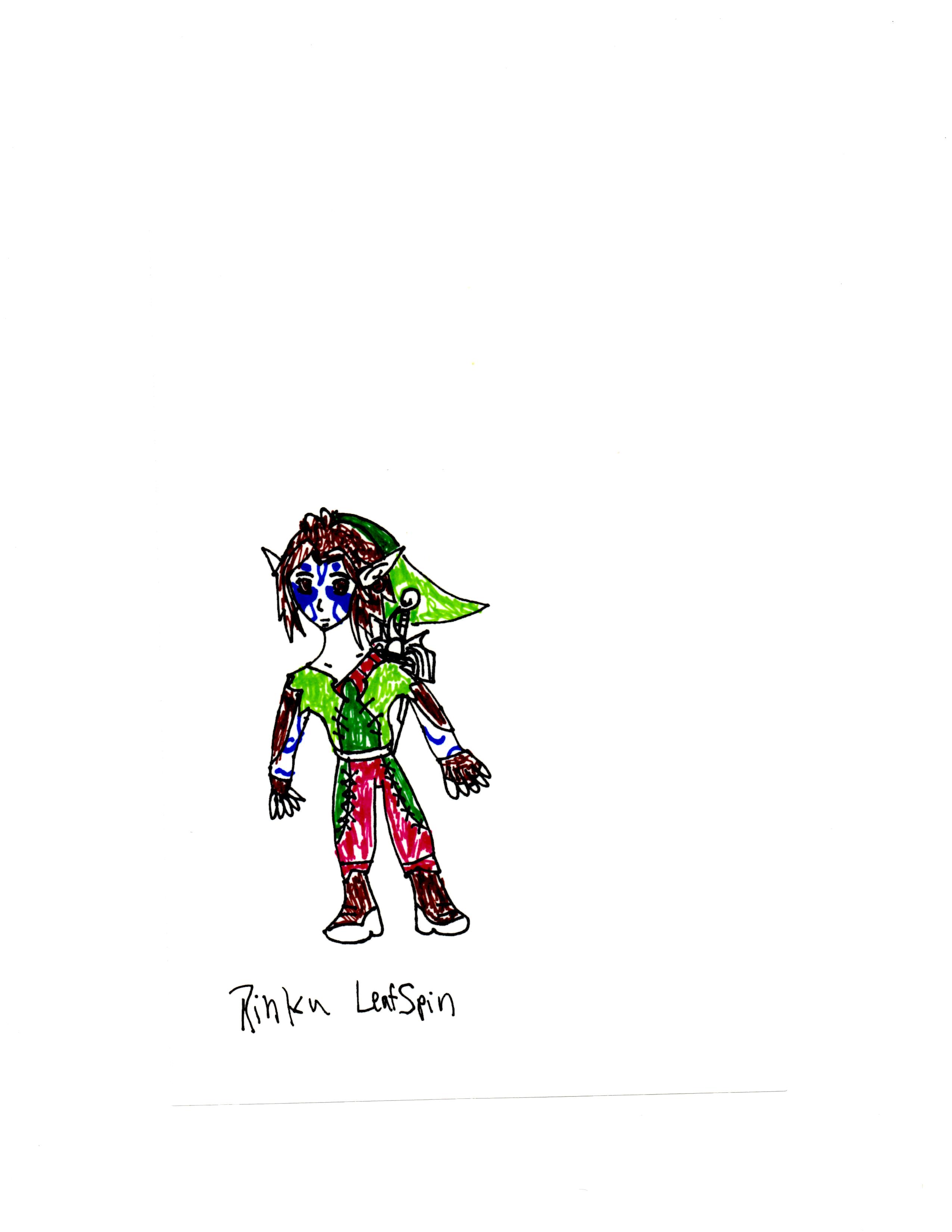 A Blue Encounter concept art Rinku Leafspin