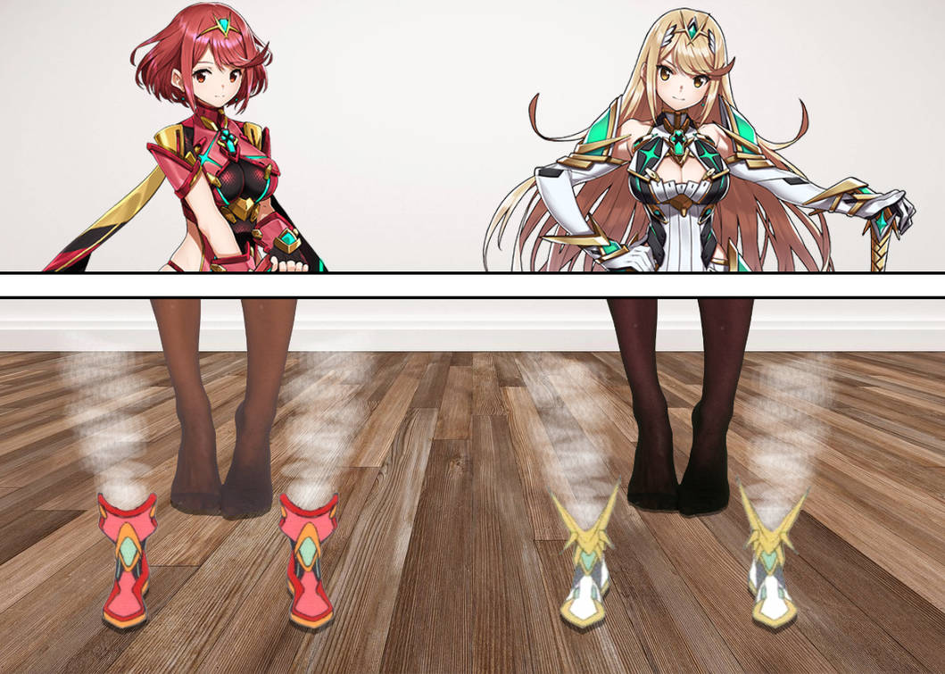Pyra Stretch Pyra and Mythra's Leggings by BillyBonko on DeviantArt