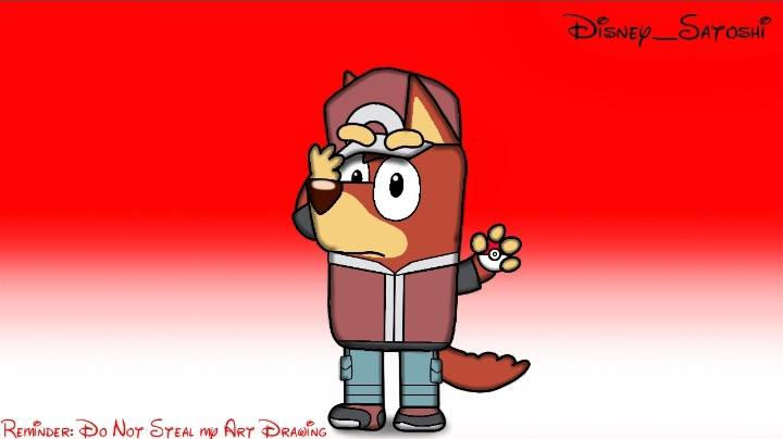 Rusty Red (Bluey Fanart) by DisneySatoshi on DeviantArt