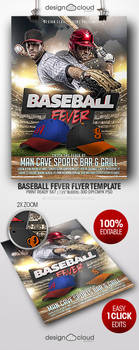 Baseball Fever Night Flyer Template