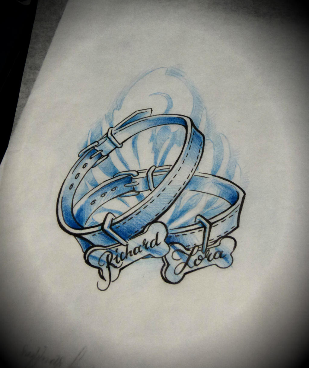 dog collar tattoo design by ArturNakolet on DeviantArt