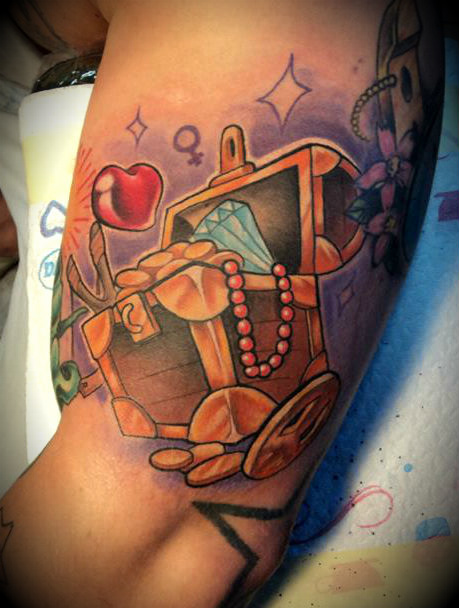 treasure chest tattoo by ArturNakolet on DeviantArt treasure chest tattoo by ArturNakolet on DeviantArt