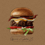 Burger ( ibispaint x watercolor effect)