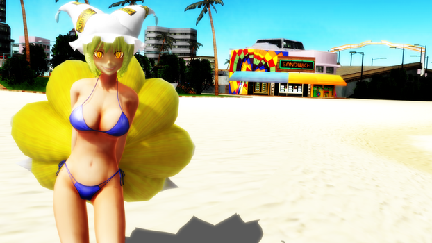 [MMD] Toho - Ran Yakumo Swimsuit Ver.