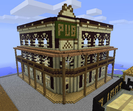 Rustic Pub Minecraft Minecraft Pub by Voxelbit on DeviantArt