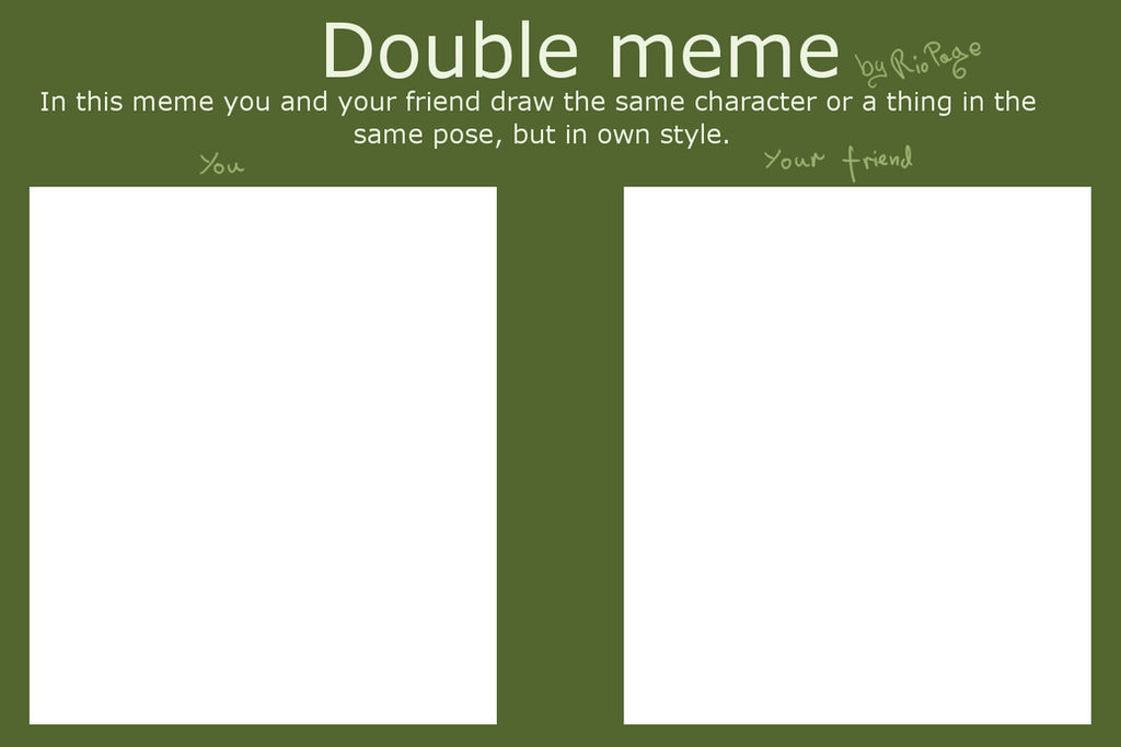 Double this double that. Double meme для художников. Даб Мем. Дабл Мем для художников на русском. Double meme для художников шаблон.