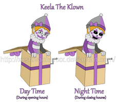 FNaF AU OC - Keela The Klown (jack in the box)