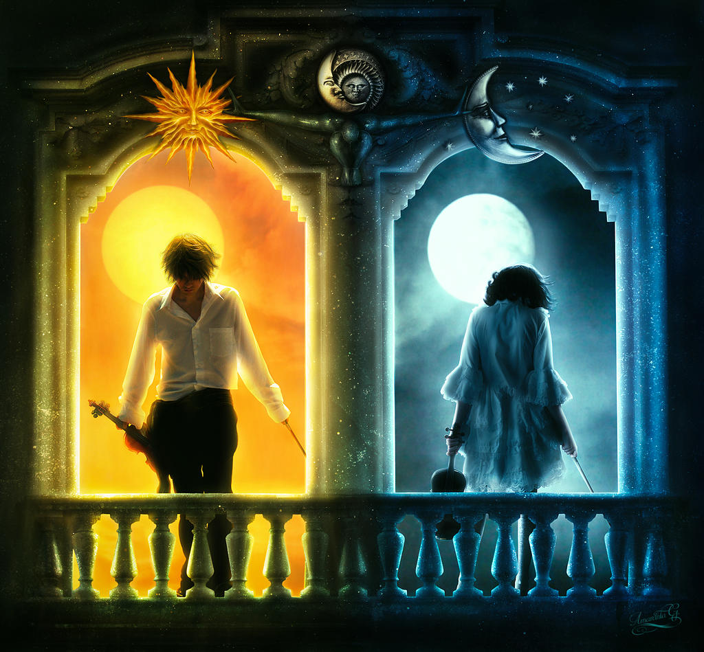 The sun and the moon by Amaranta-G