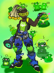 Overwatch- Lucio + Frogs