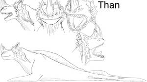 WIP the sea beast oc bio art