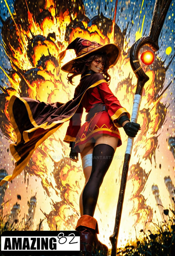 Megumin Exploision Megumin loves explosions by Amazing82 on DeviantArt
