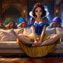 snow white surrounded